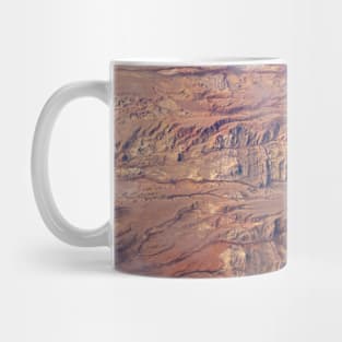 Red Desert View from Above Mug